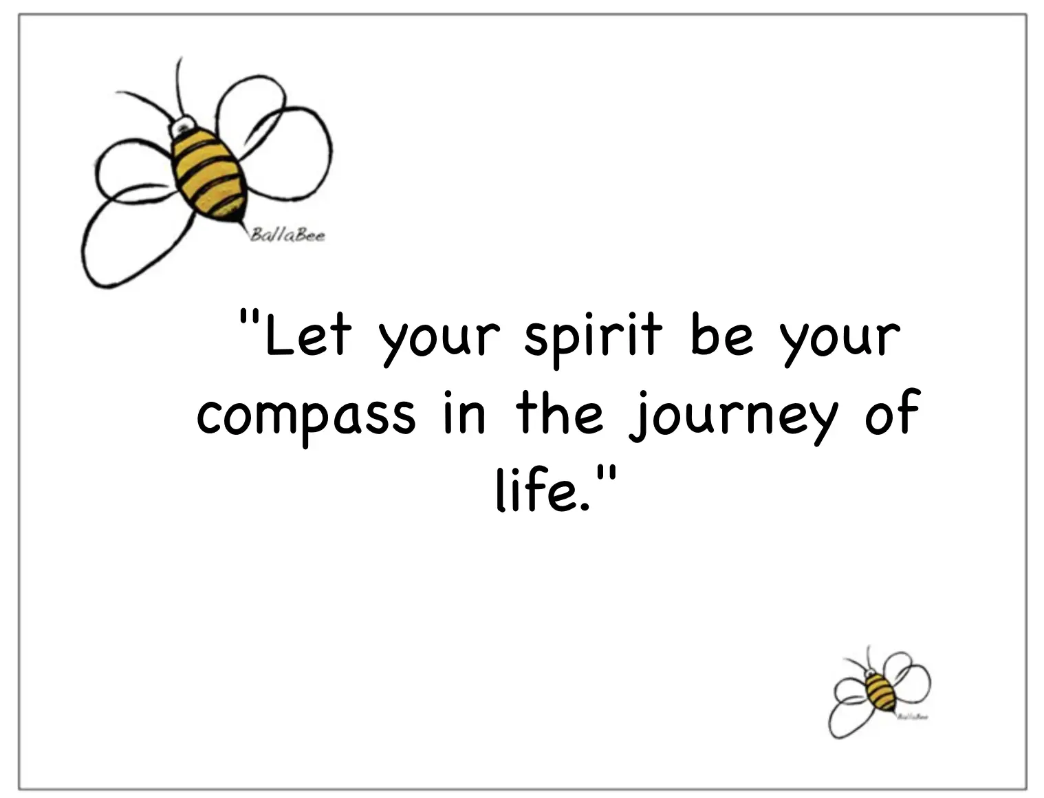Let your spirit be your compass in the journey of life